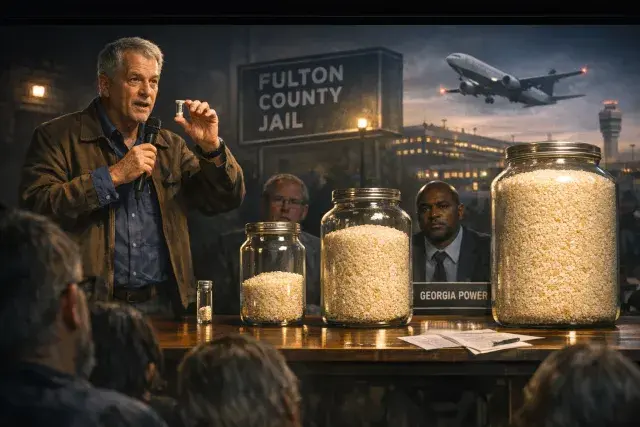 Atlanta Resident Uses Rice Jars to Challenge Georgia Power on Neighborhood Capacity